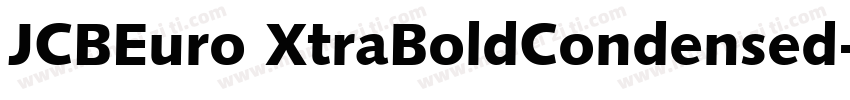 JCBEuro XtraBoldCondensed字体转换